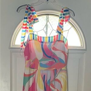 Flying Tomato Colorful Striped Maxi Dress